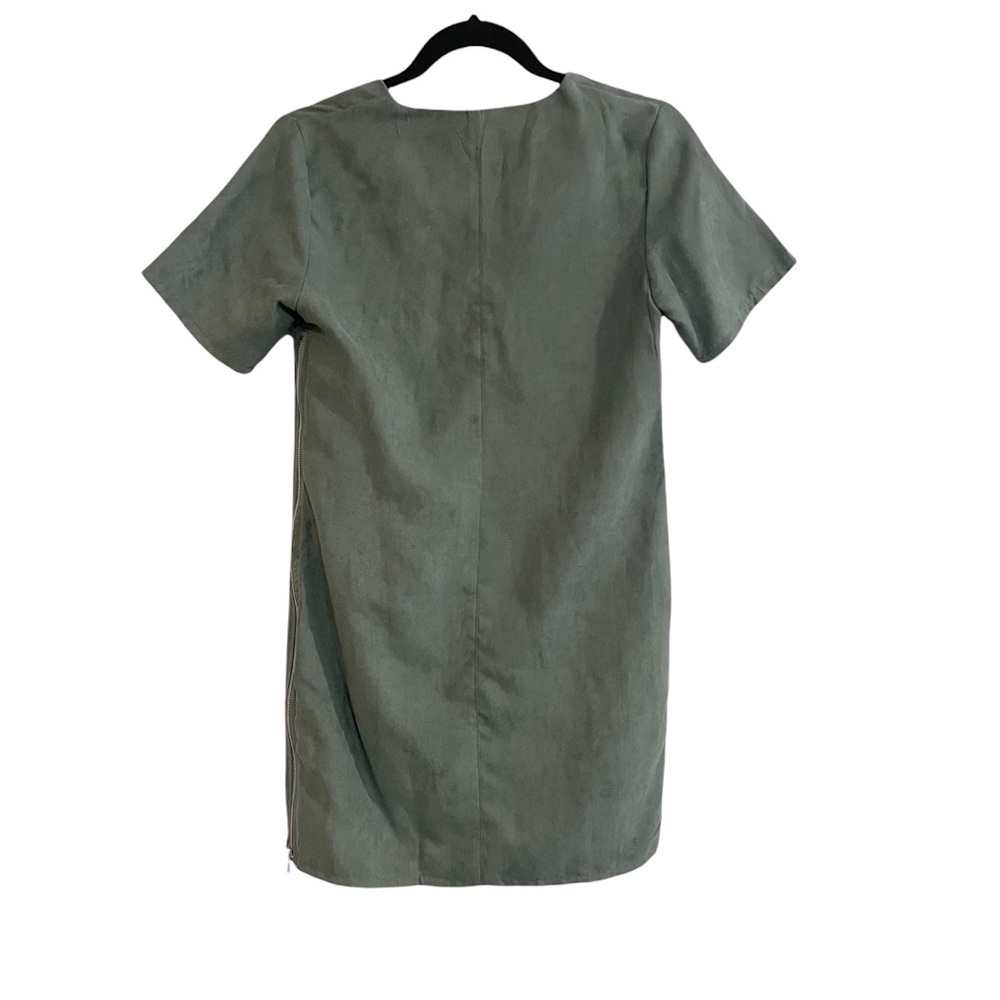 Green Missguided Suede Dress, 4 - Picture 8 of 13